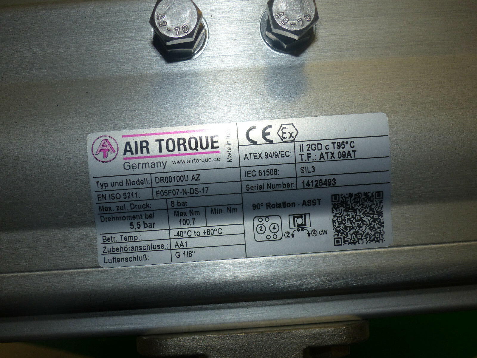 Air Torque DR00100U + LACKHAHN AZ S. Bilder