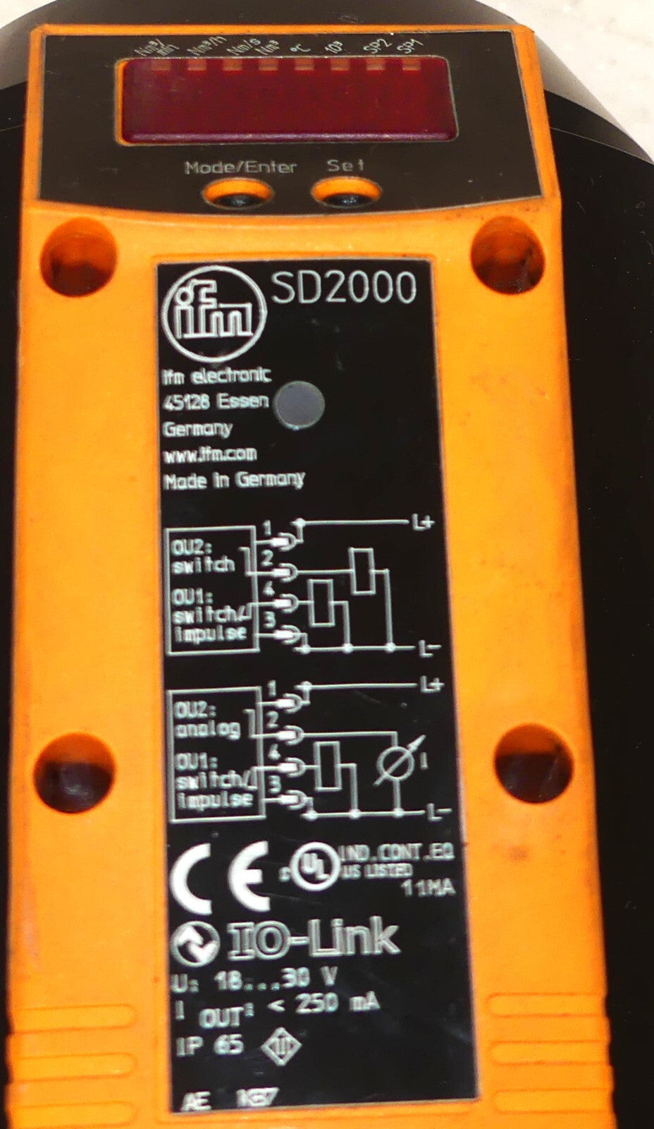 Ifm Electronic SD2000 Druckluftzähler