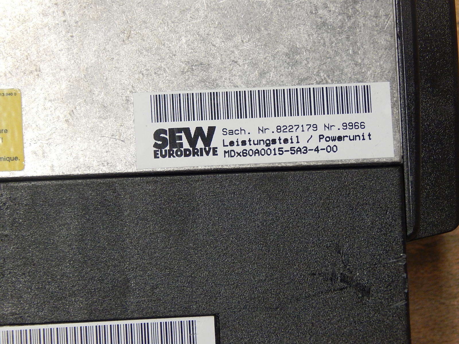 SEW Eurodrive Steuerkopf MDV60A-00/ MDX60A0015-5A3-4-00//MDV60A0015-5A3-4-00 