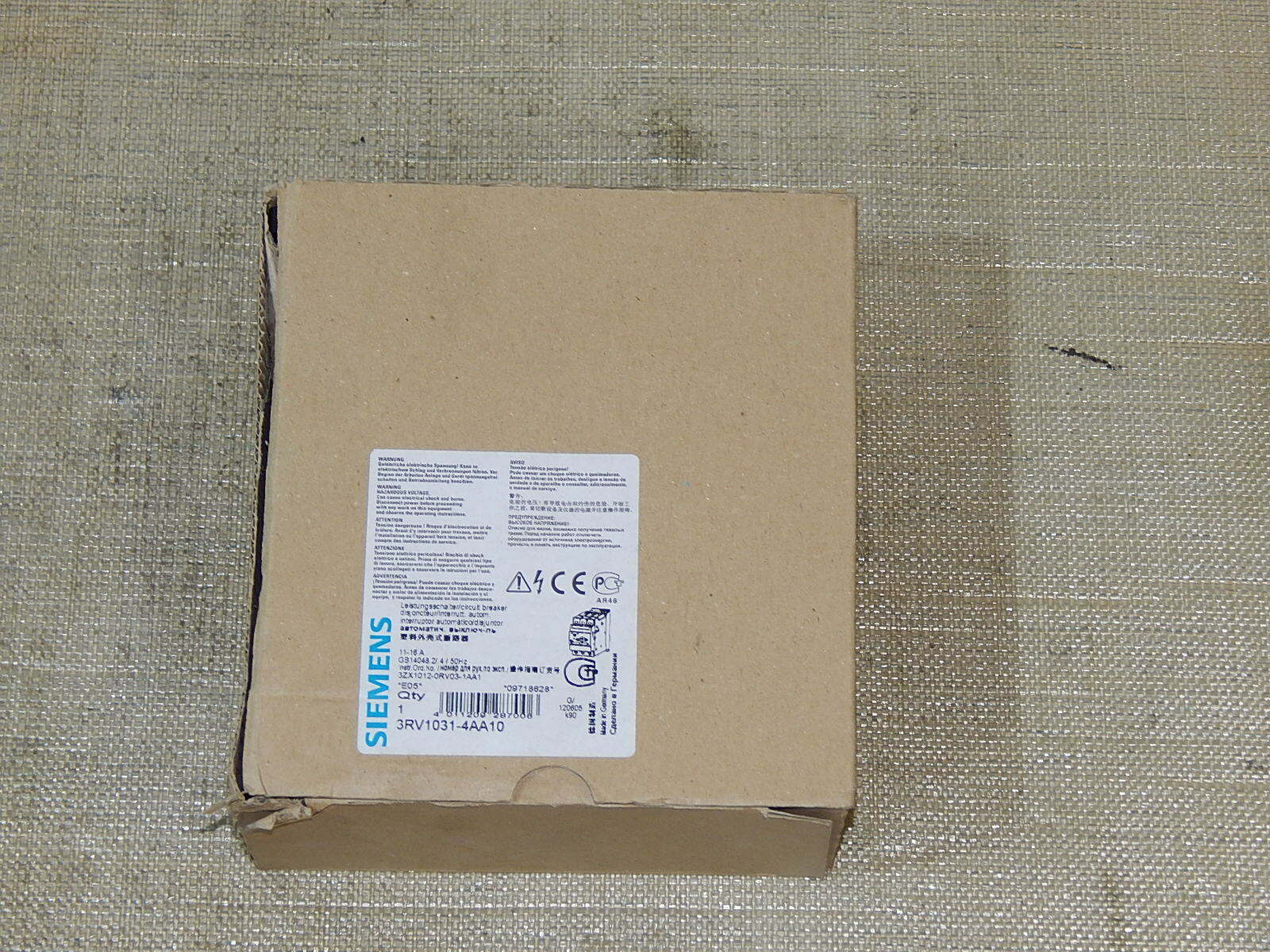  Siemens Sirius 3RV1031-4AA10 Motorschutzschalter Leistungsschalter 11-16A 