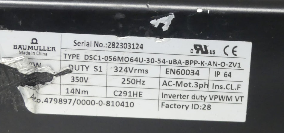 BAUMULLER DSC1-056MO64U-30-54-uBA-BPP-K-AN-O-ZV1