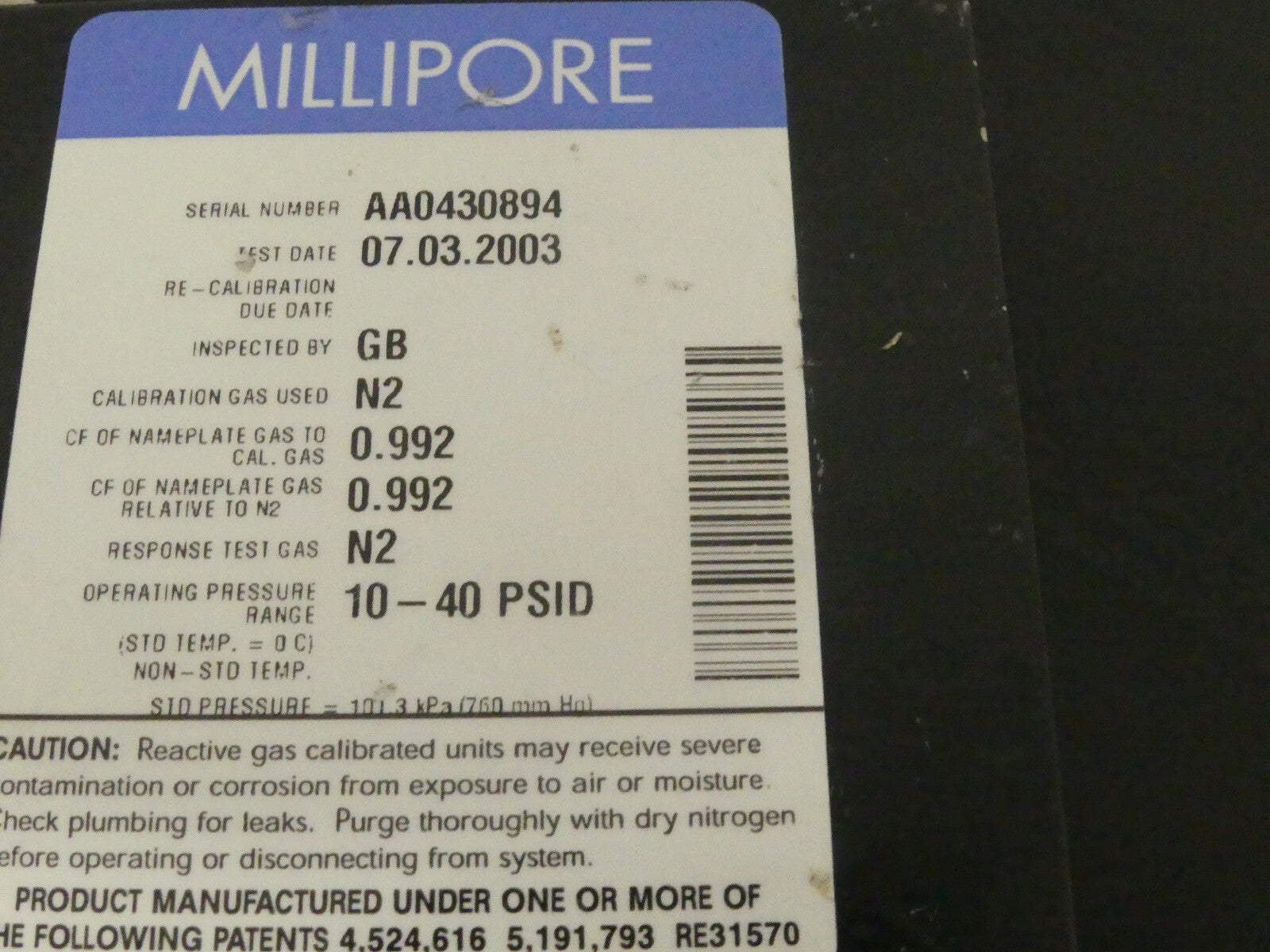 Millipore Tylan DC-2900V-4V