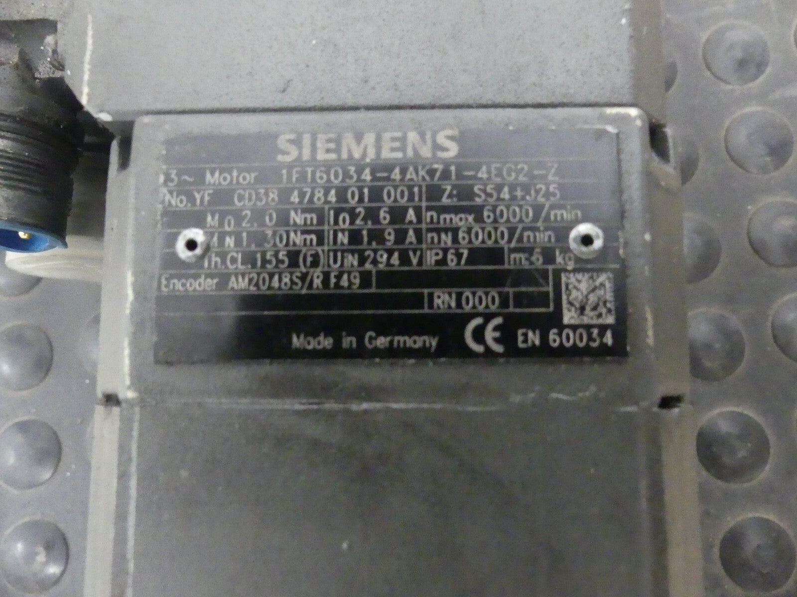 Siemens 1FT6034-4AK71-4EG2-Z
