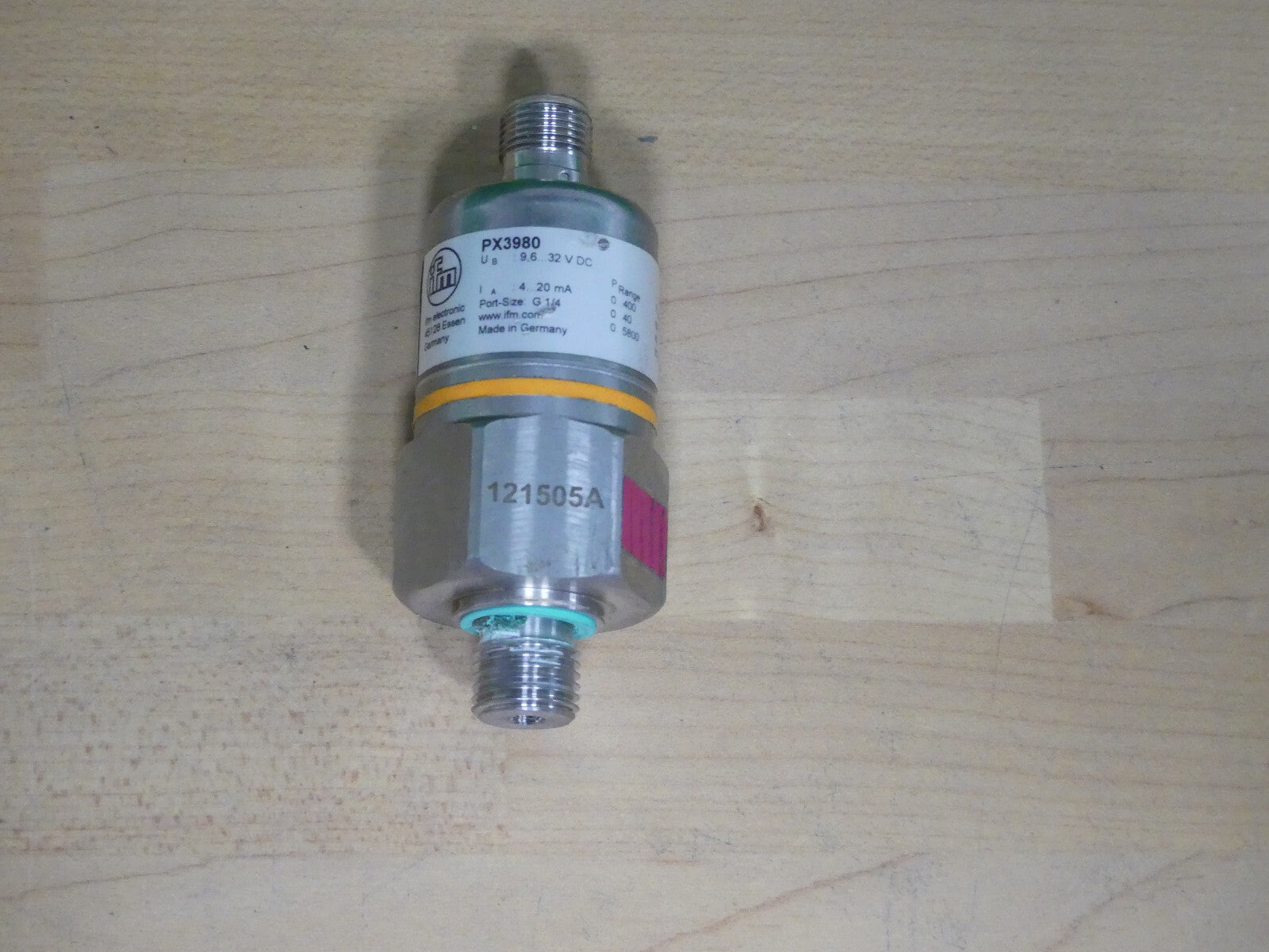 IFM PX3980 Elektronischer Drucksensor Drucktransmitter used