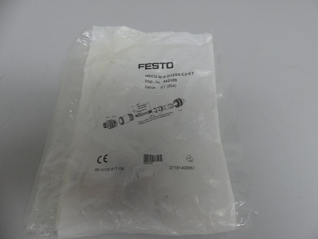 4x Festo NECU-M-S-D12G4-C2-ET Stecker 543109