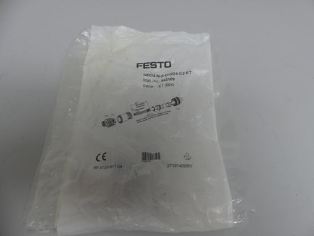 4x Festo NECU-M-S-D12G4-C2-ET Stecker 543109