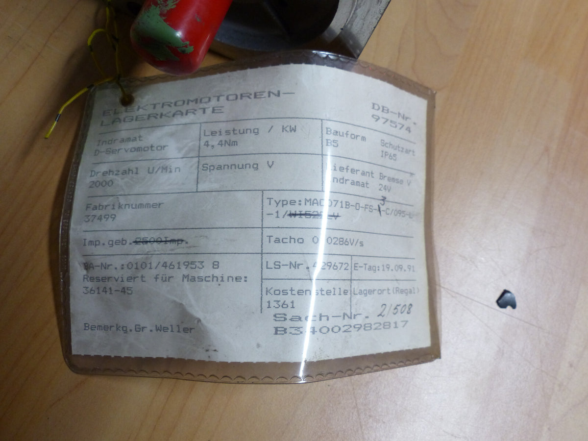 indermat mac 071b-0-fs-3-c/095-l-1 s.Bilder