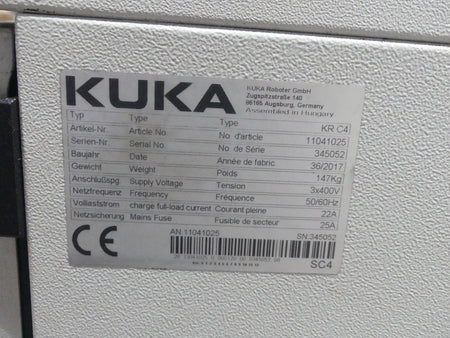 KUKA Industrieroboter KRC4  KR210 R2700 extra  KR210R2700 extr B.j: 09/2017 s.B