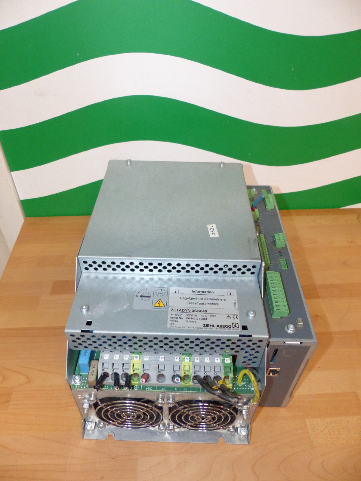 ZIEHL- ABEGG ZETADYN 3CS040 Frequenzumrichter used s.Bilder