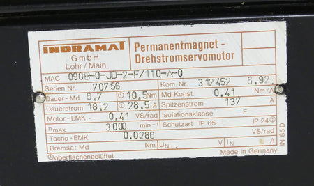 INDRAMAT MAC090B-0-JD-2-F/110-A-0