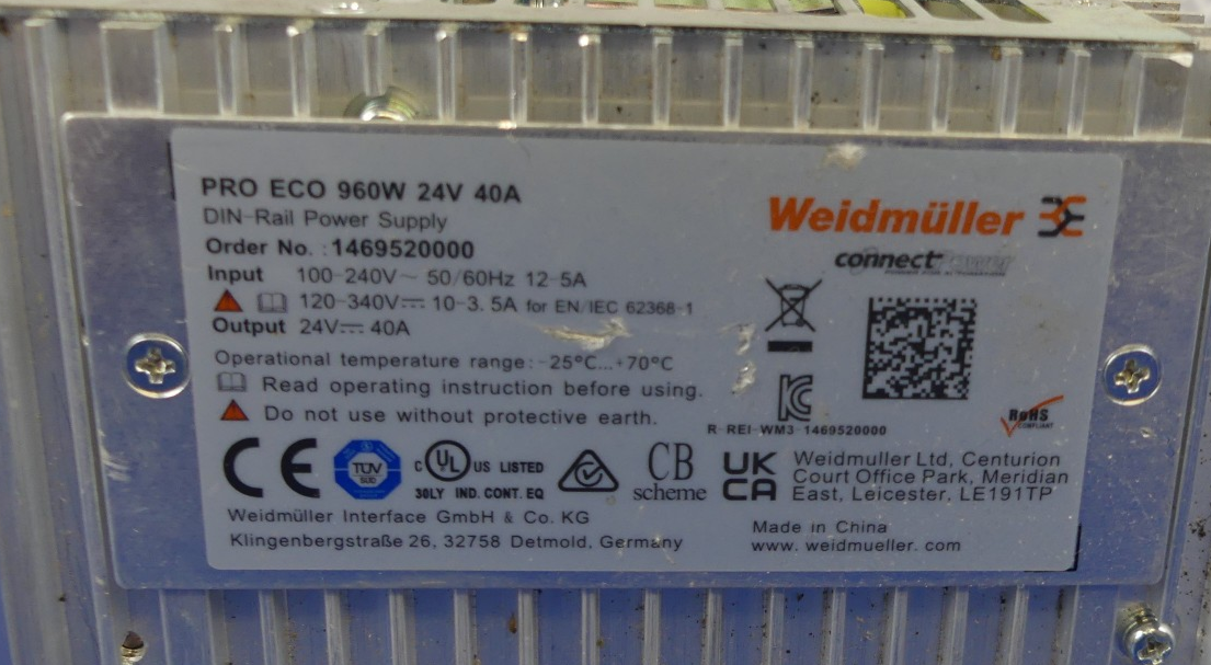 WEIDMÜLLER PRO ECO 960W 24V 40A