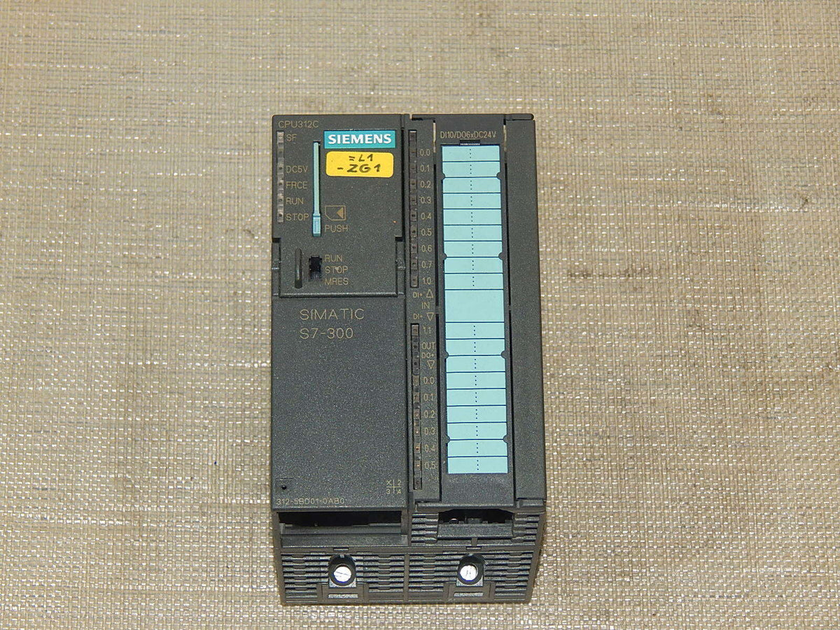 Siemens 6ES7312-5BD01-0AB0 S7 300 CPU312C 6ES7 312-5BD01-0AB0 E-Stand:1 used