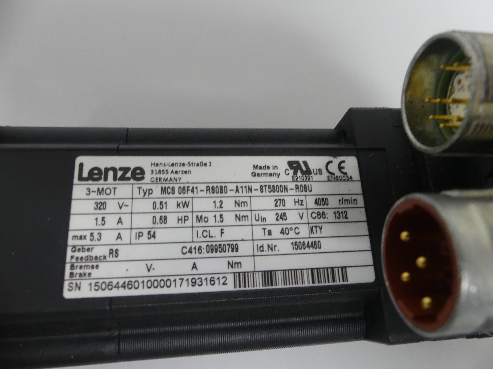 Lenze MCS 06F41-R80B0-A11N-ST5800N-R08U