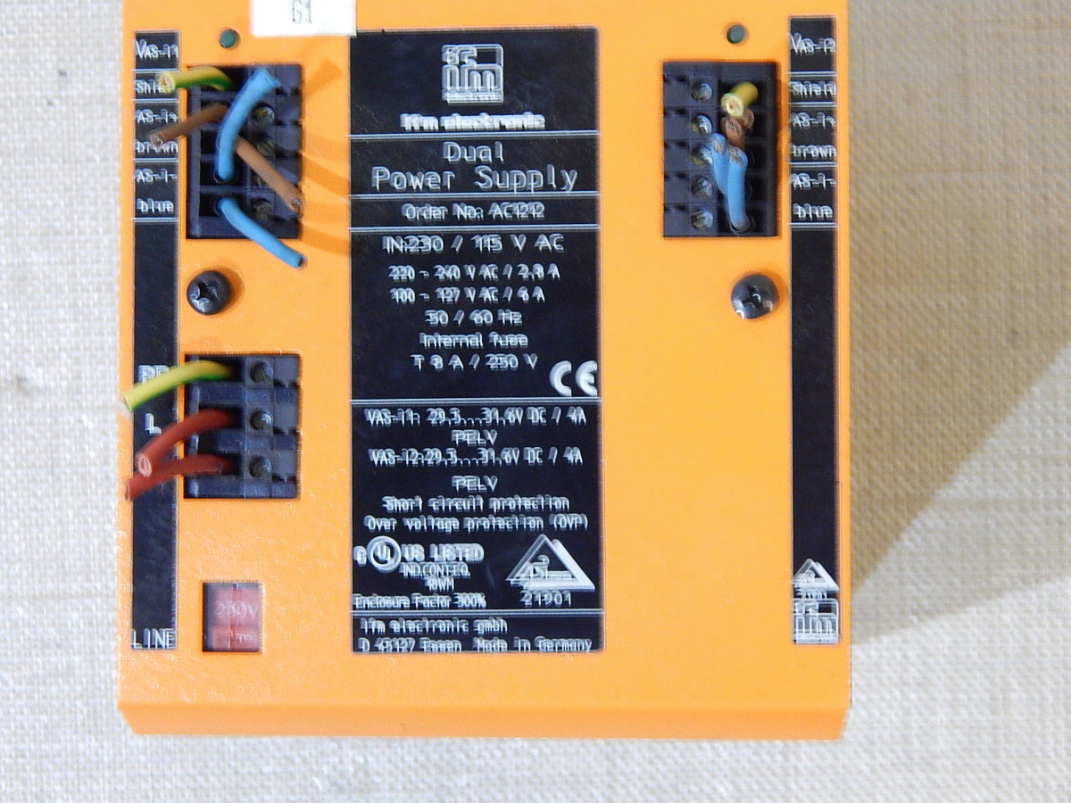 ifm Dual Power Supply AC1212, IN: 230/115V AC, Stromversorgung  Used