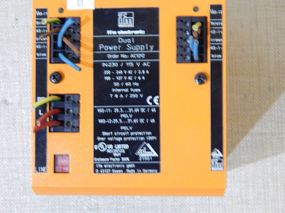 ifm Dual Power Supply AC1212, IN: 230/115V AC, Stromversorgung  Used