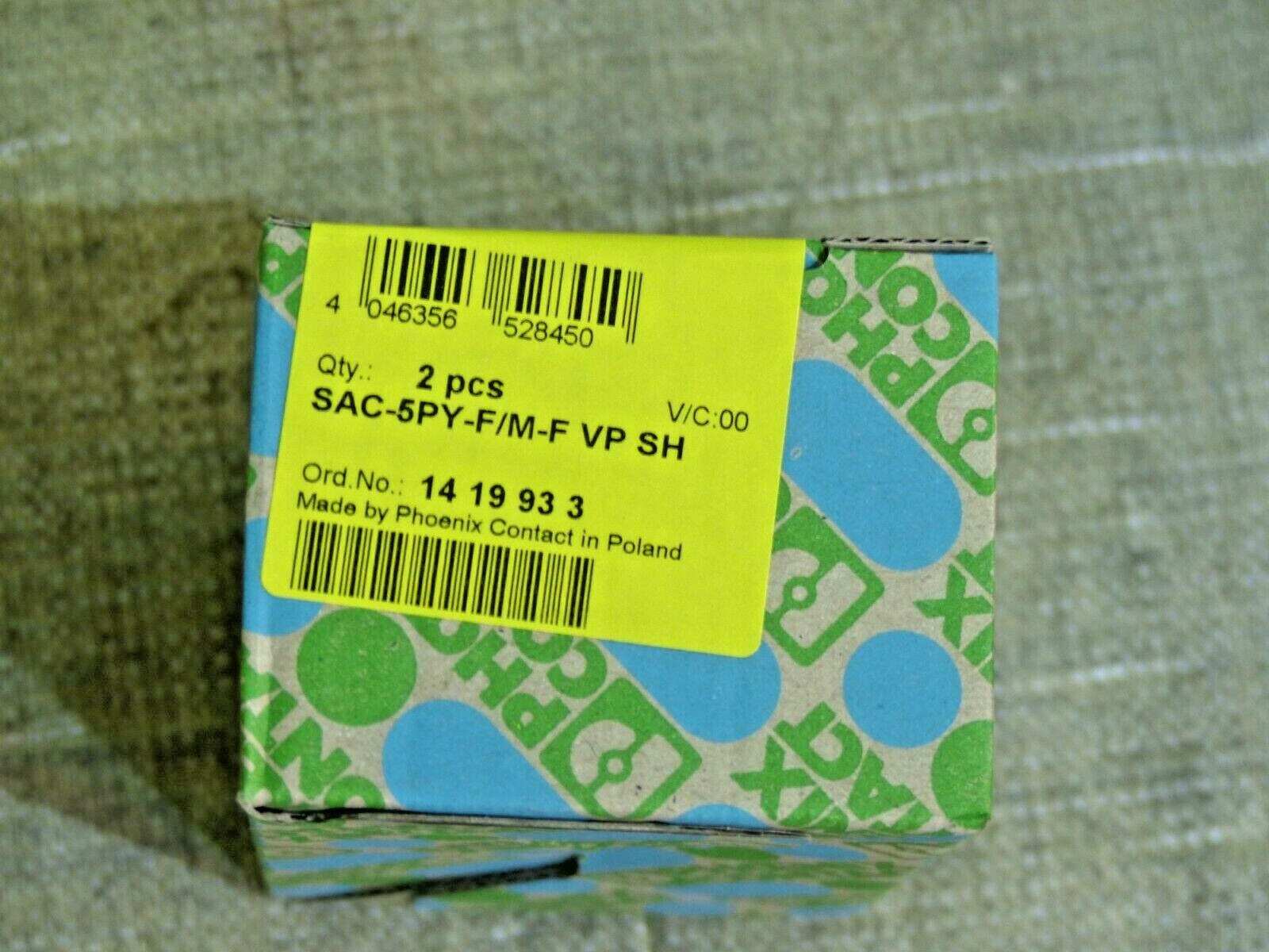 2x Phoenix Contact  SAC-5PY-F/M-F VP SH