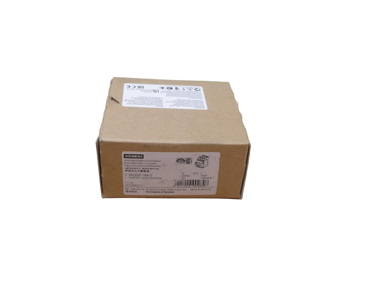 Siemens Leistungsschalter 3RV2021-1AA10