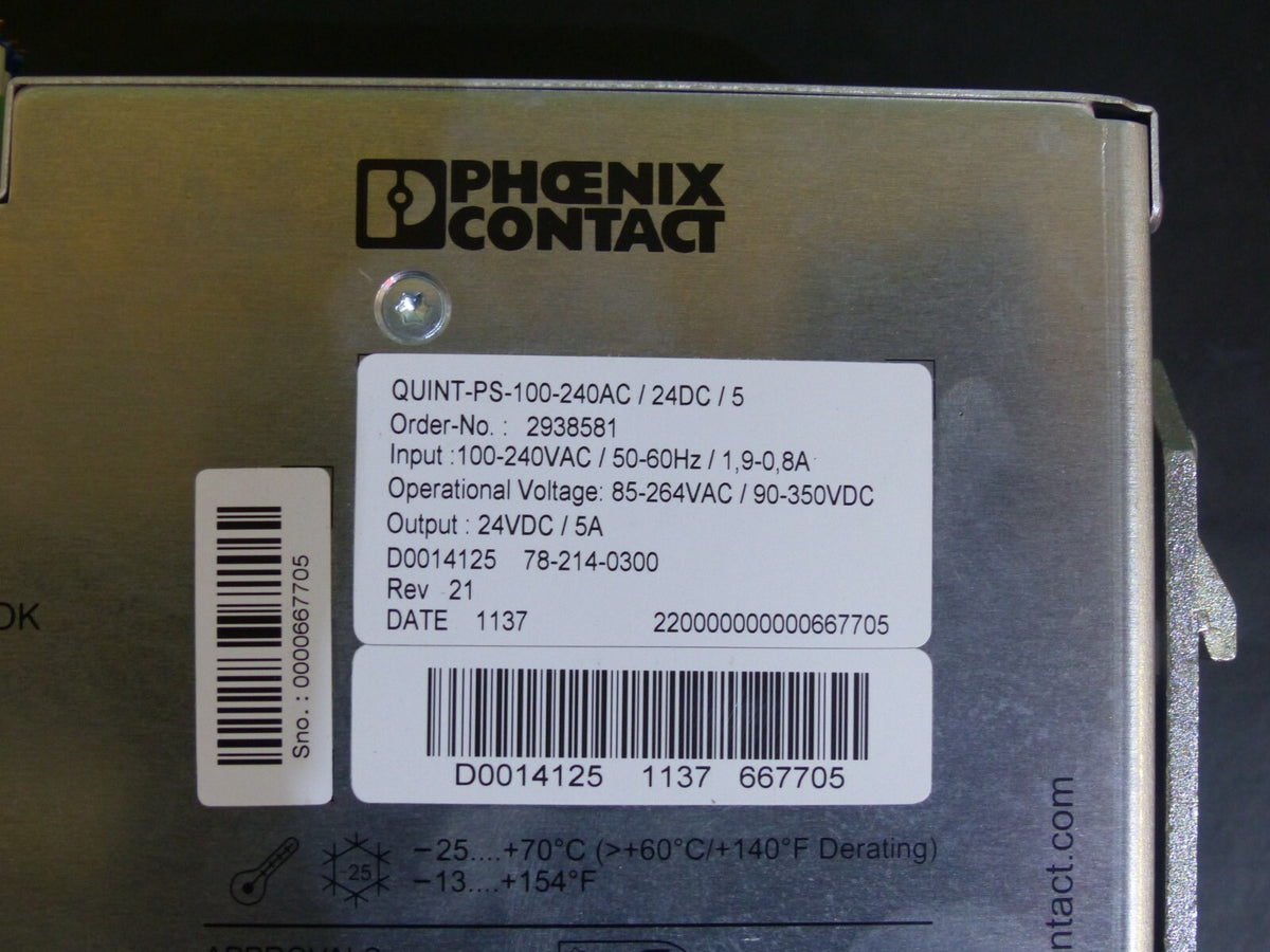 Phoenix Contact QUINT-PS*100-240AC/24DC/5