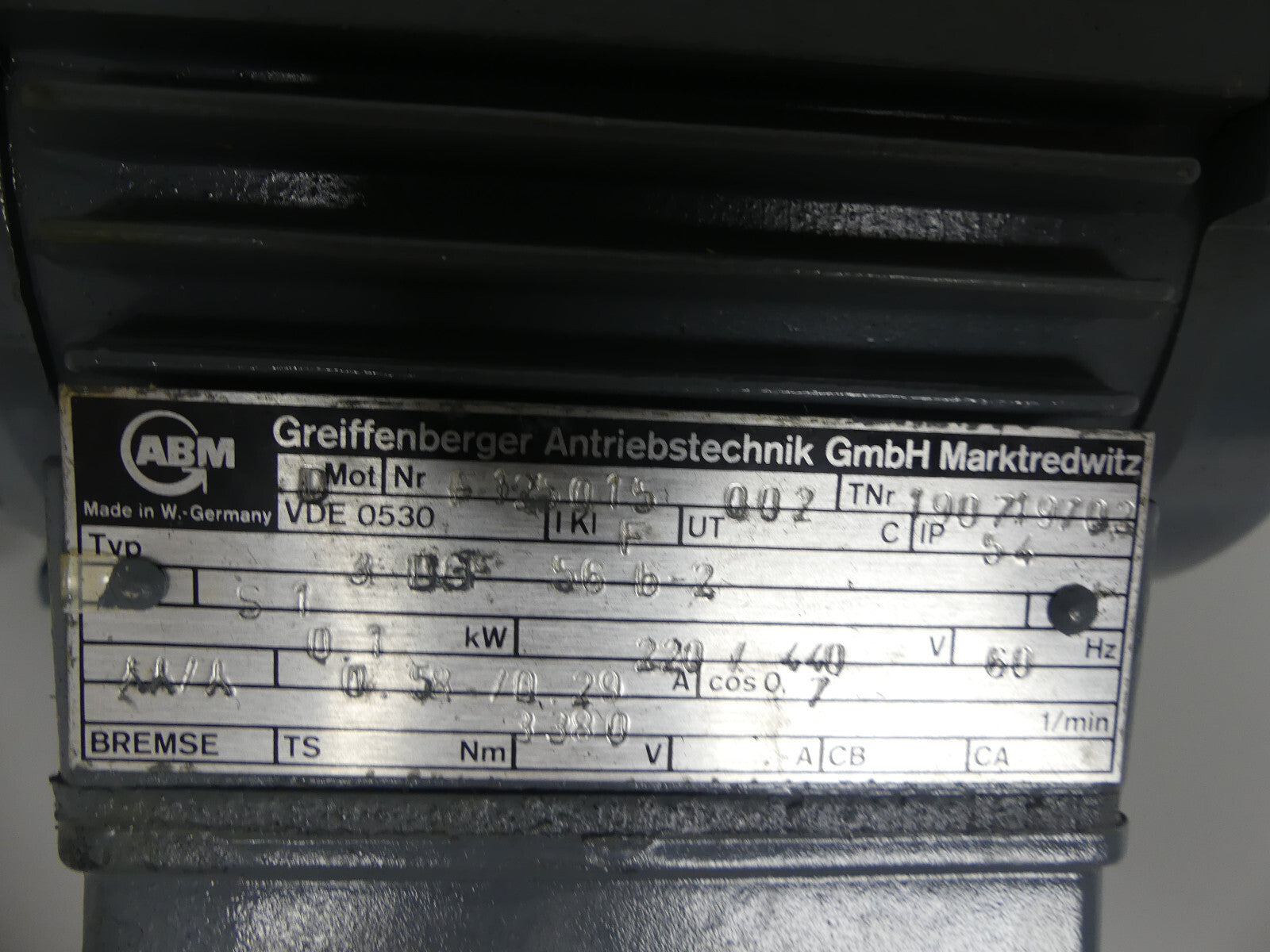 ABM  Greifenberger Antriebstechnik F125015