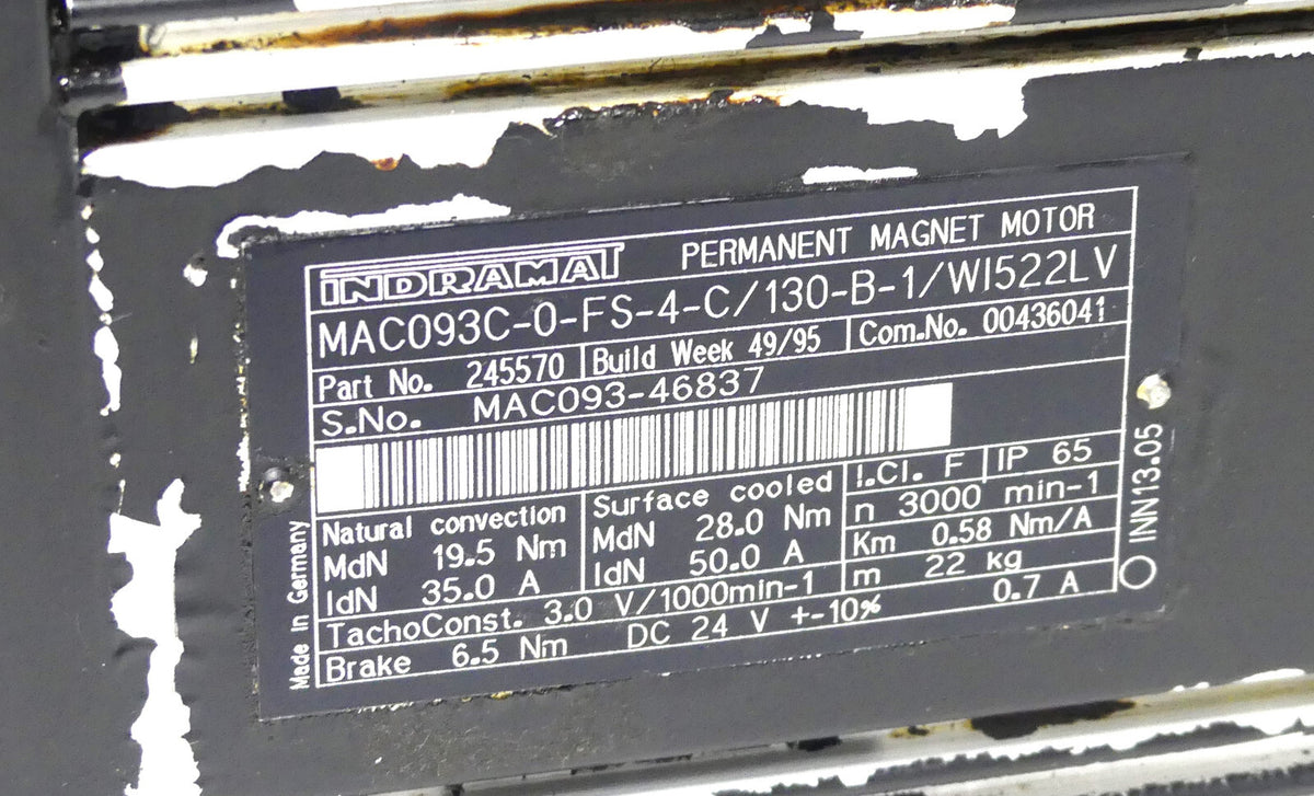 Indramat MAC093C-0-FS-4-C/130-B-1/WI522LV