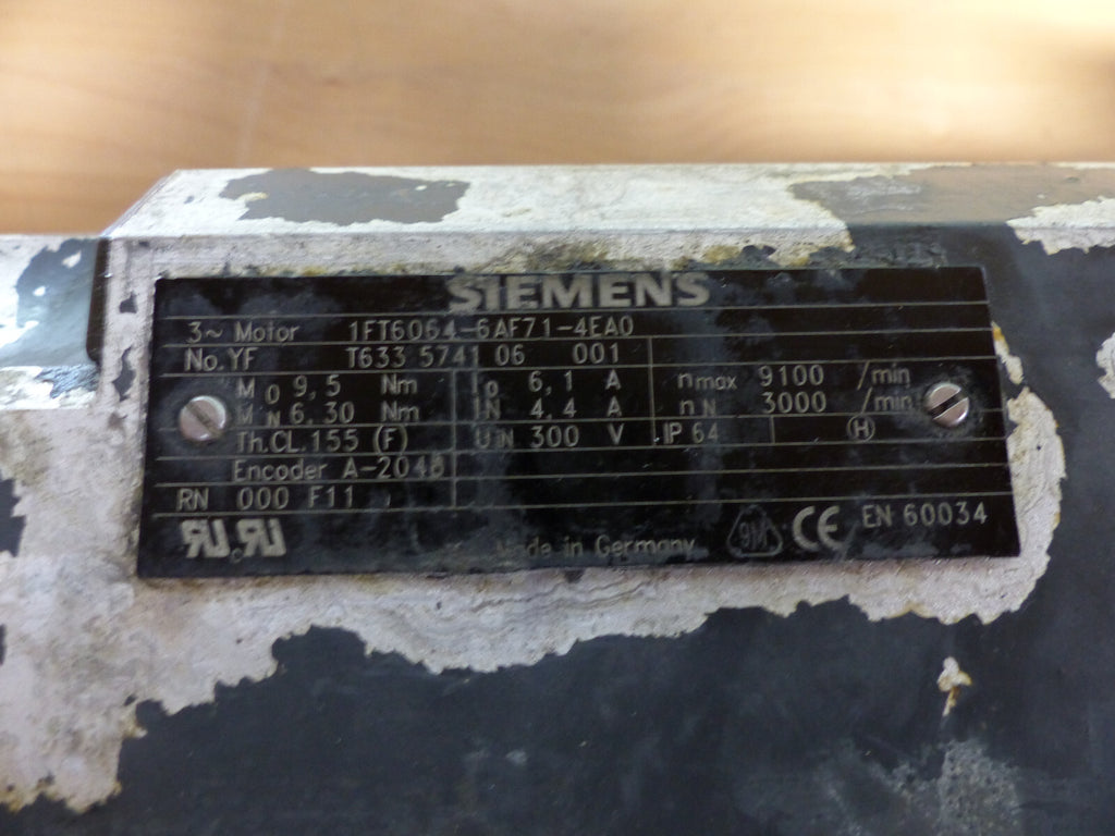 SIEMENS 1FT6064-6AF71-4EA0 used