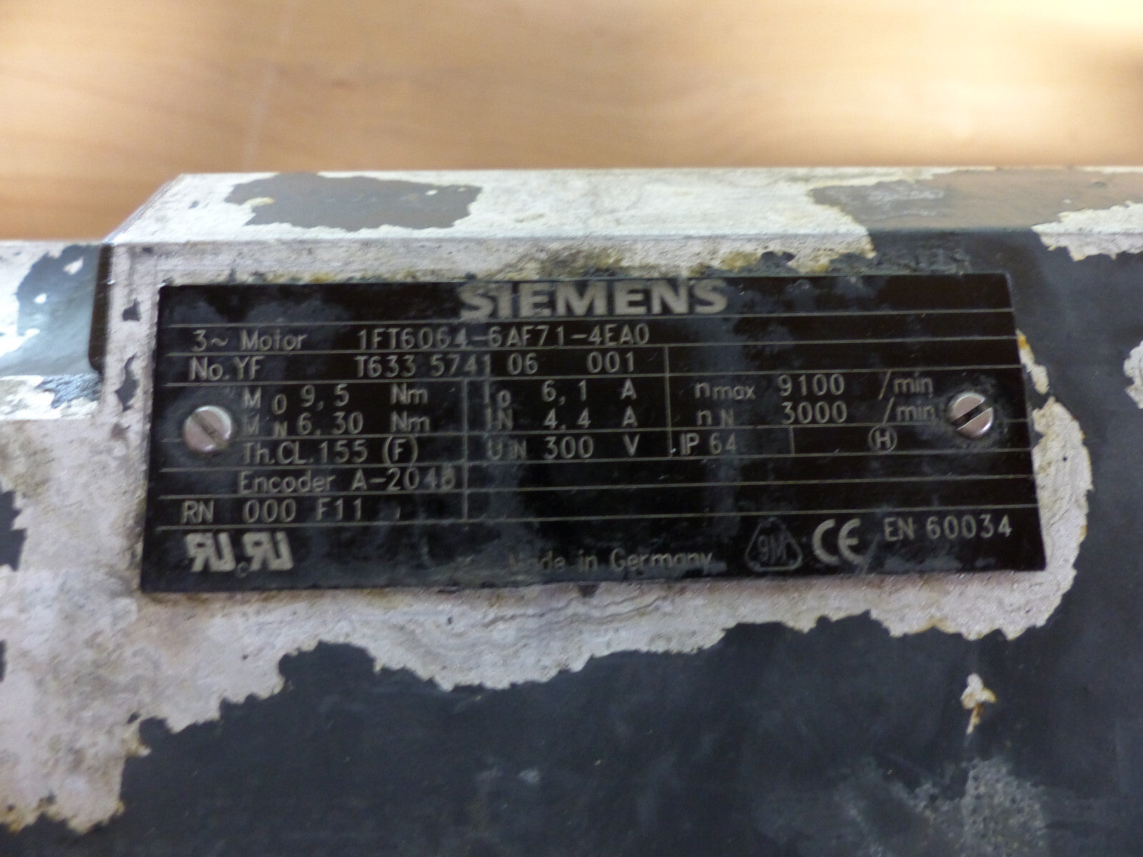 SIEMENS 1FT6064-6AF71-4EA0 used