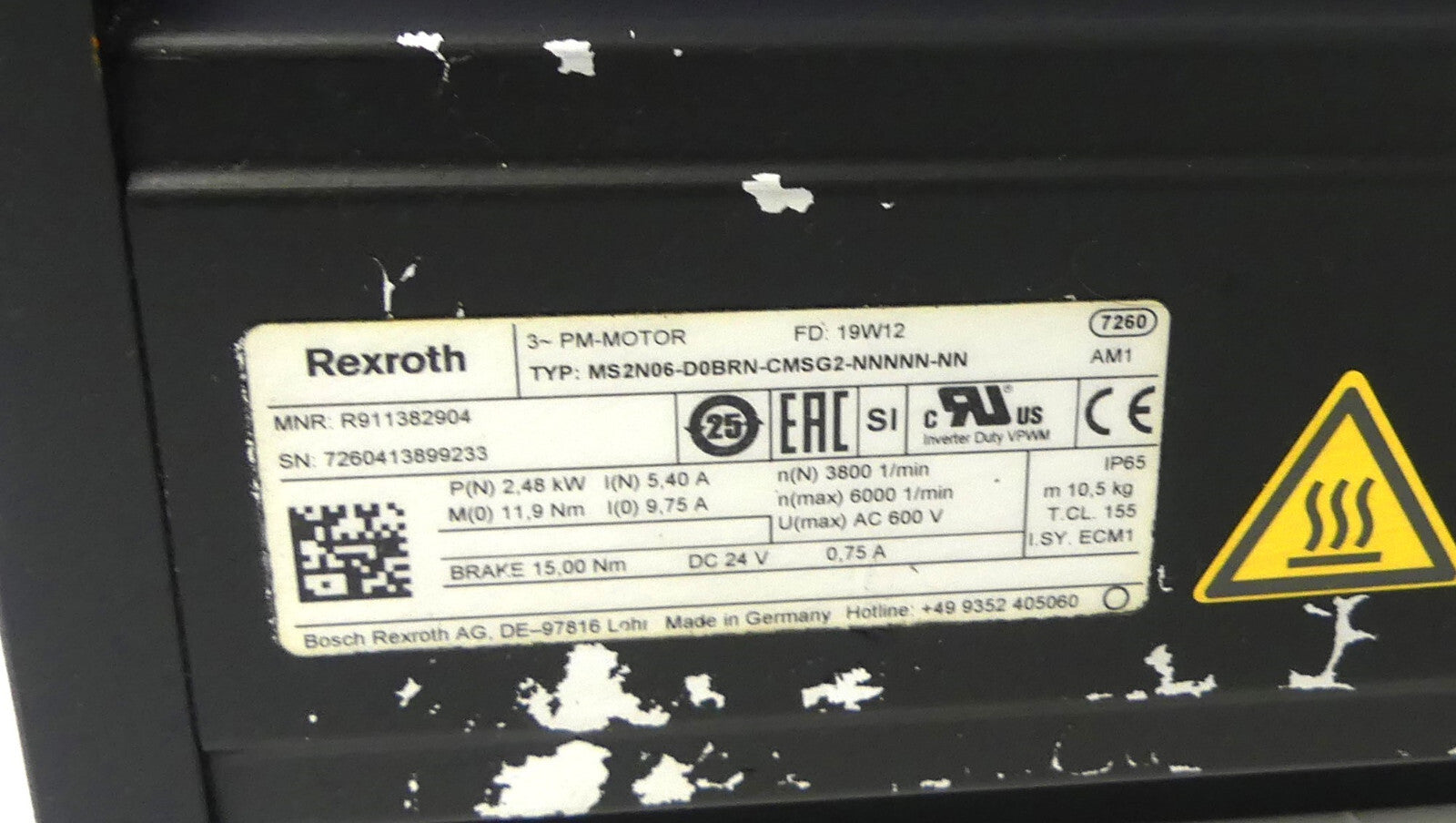 Rexroth MS2N06-D0BRN-CMSG2-NNNNN-NN