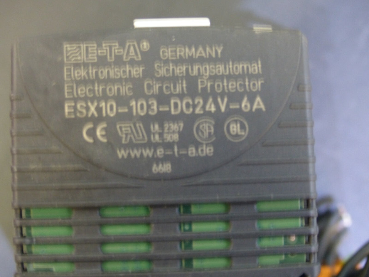 E-T-A SVS02-08 + 2x SB-S11-P1-01-1-1A + 6x ESX10-103-DC24V-6A