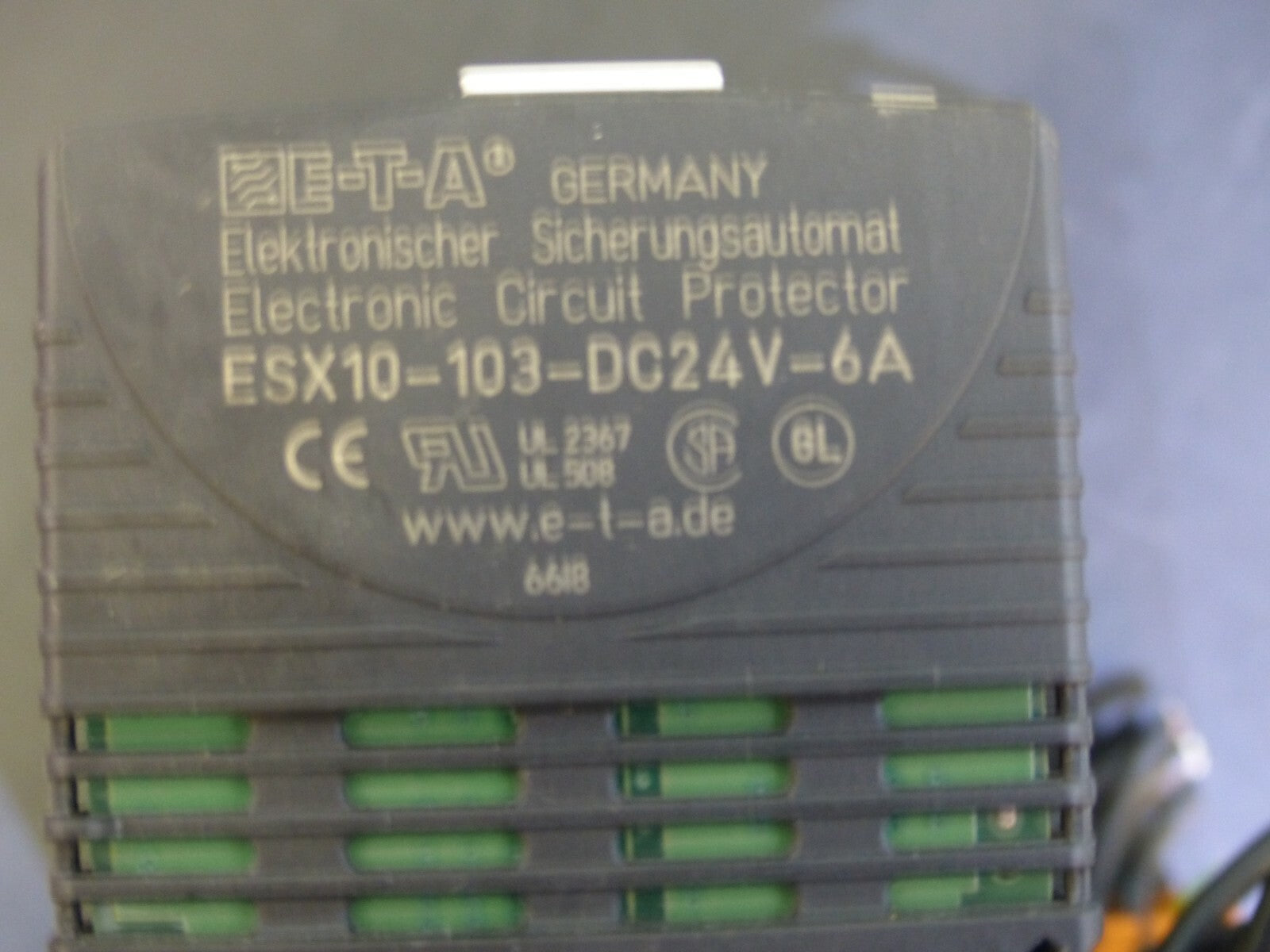 E-T-A SVS02-08 + 2x SB-S11-P1-01-1-1A + 6x ESX10-103-DC24V-6A