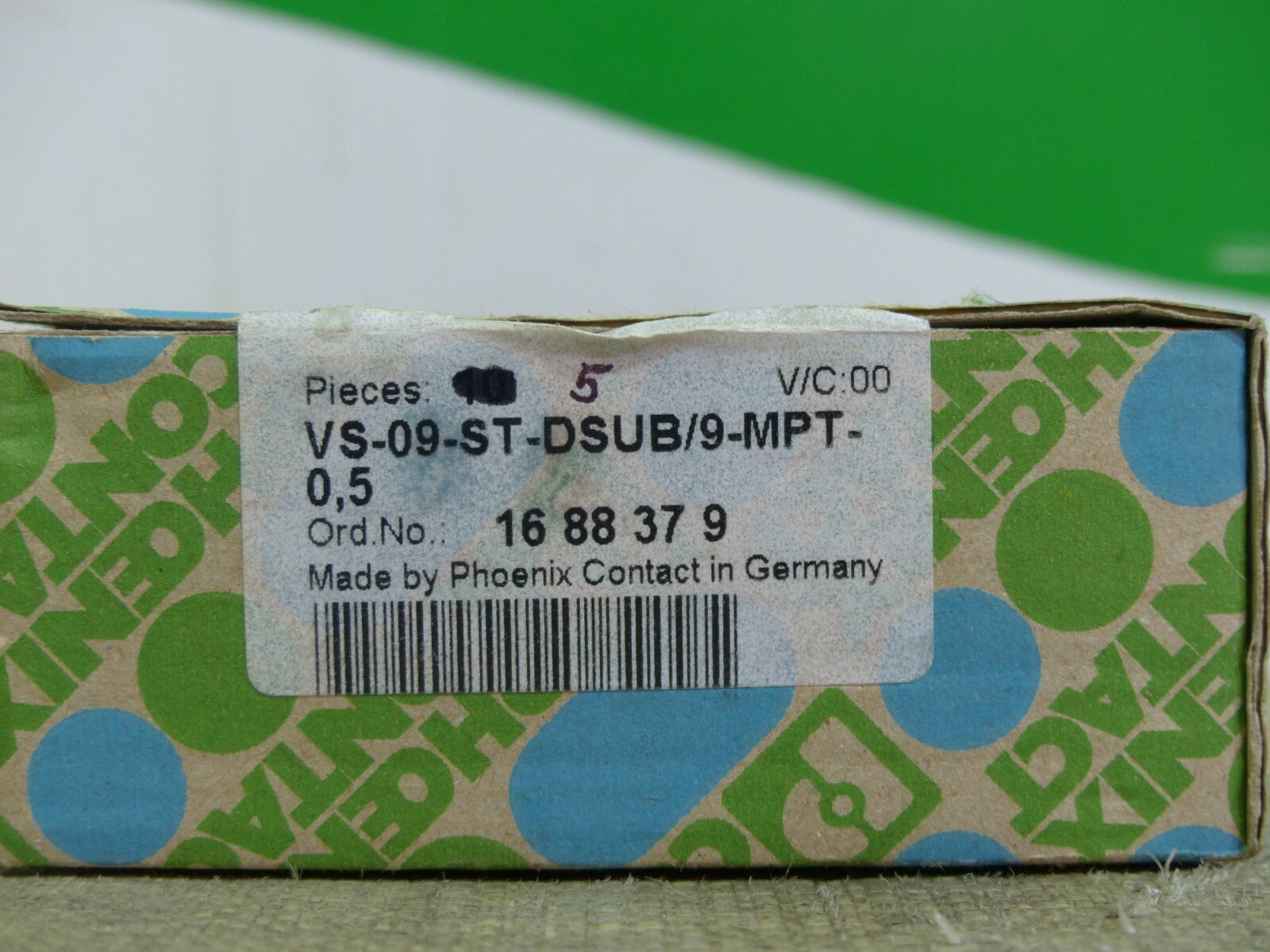 5x Phoenix Contact VS-09-ST-DSUB/9-MPT-0,5 s. Bilder