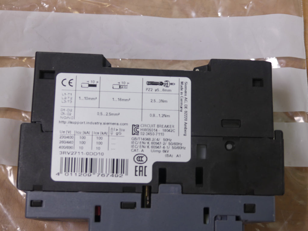 Siemens Dig.Industr. Leistungsschalter 3RV2711-0DD10