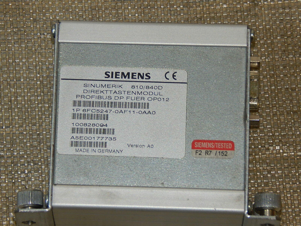  Siemens sinumerik Direkttastenmodul 6FC5247-0AF11-0AA0 used