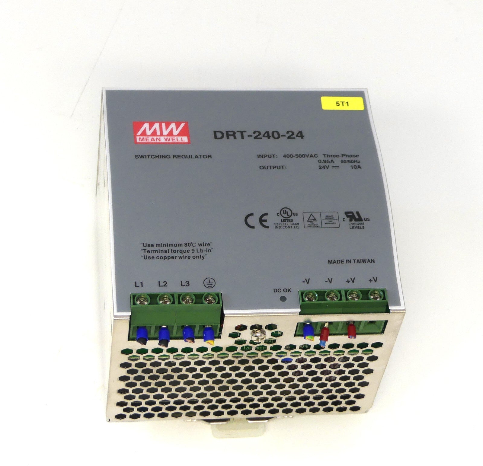 MW Mean Well DRT-240-24 400-500VAC