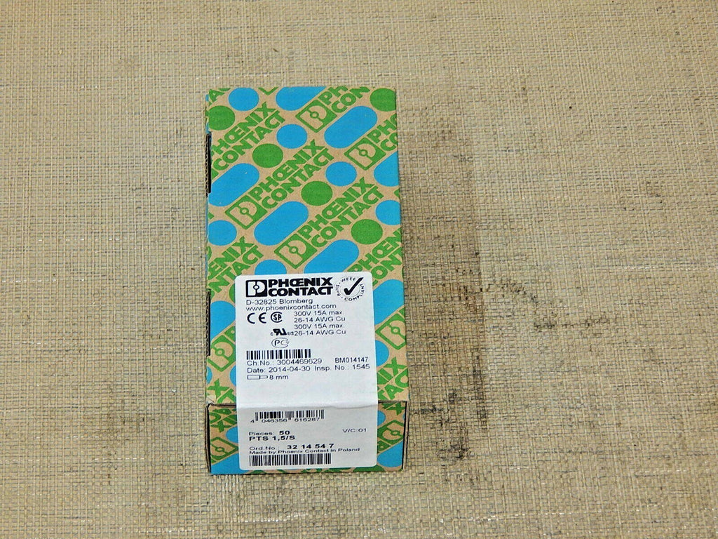 50x Stück Phoenix Contact Durchgangsklemme PTS 1,5/S