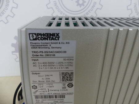 Phoenix Contact TRIO-PS-2G/3AC/24DC/20
