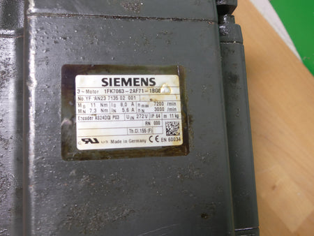 Siemens  Servomotor Motor 1FK7063-2AF71-1BG0