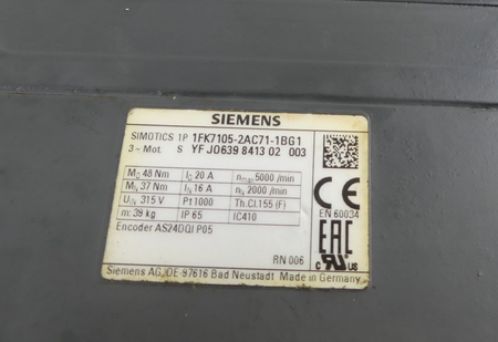 SIEMENS 1FK7105-2AC71-1BG1