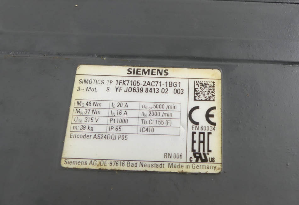 SIEMENS 1FK7105-2AC71-1BG1