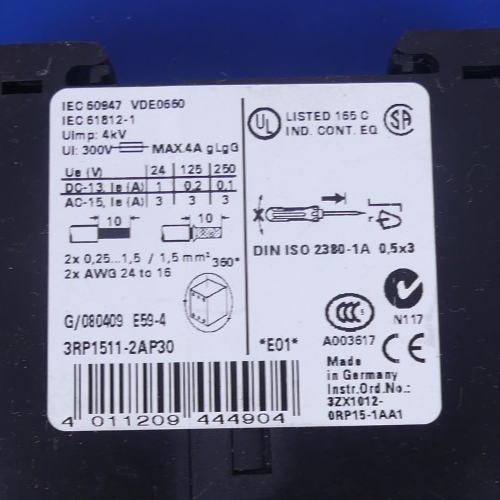 Siemens SIRIUS 3RP1511-2AP30