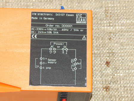  ifm DD0001 speed Monitor drehzahlwächter D 100   DD0001 used