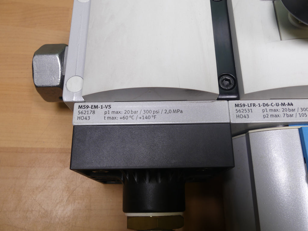 FESTO MS9-EM-1-VS+LFR-1-D6-C-U-M-A4+FRM-1-A4+SV-1-C-10V24P+FRM-1-A4 s.Bilder