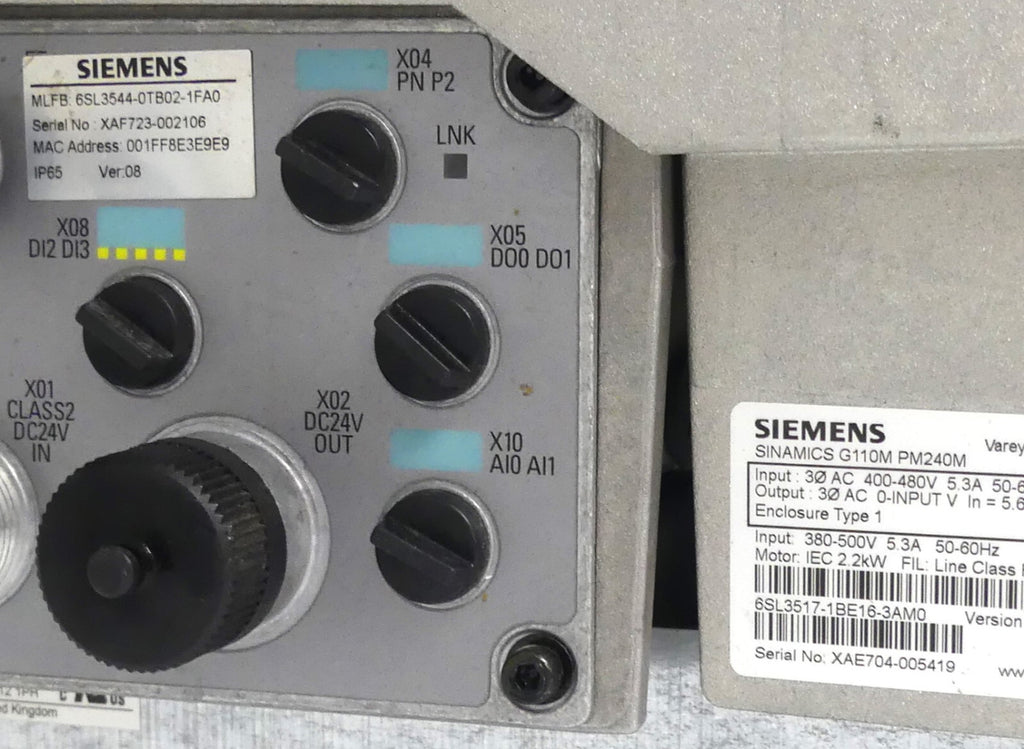 SIEMENS G110M 6SL3517-1BE16-3AM0