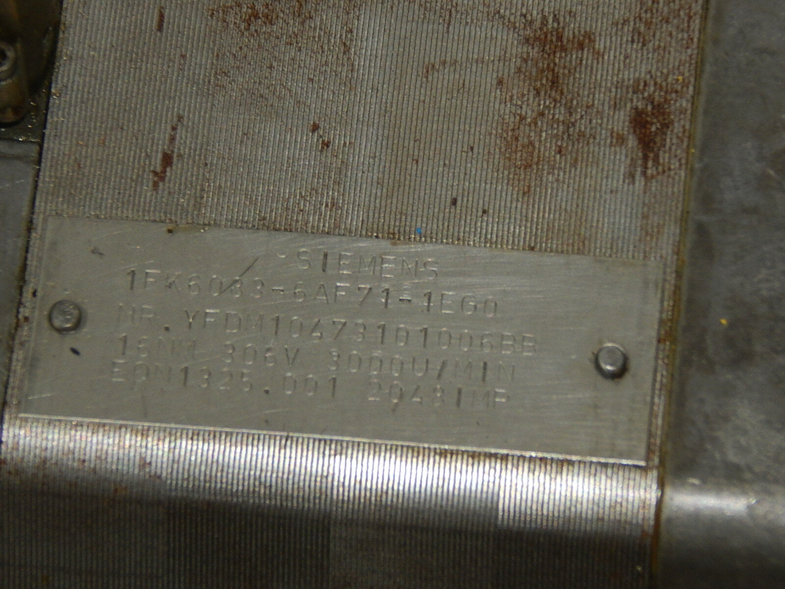 Siemens Servomotor 1FK6083-6AF71-1EG0  Used