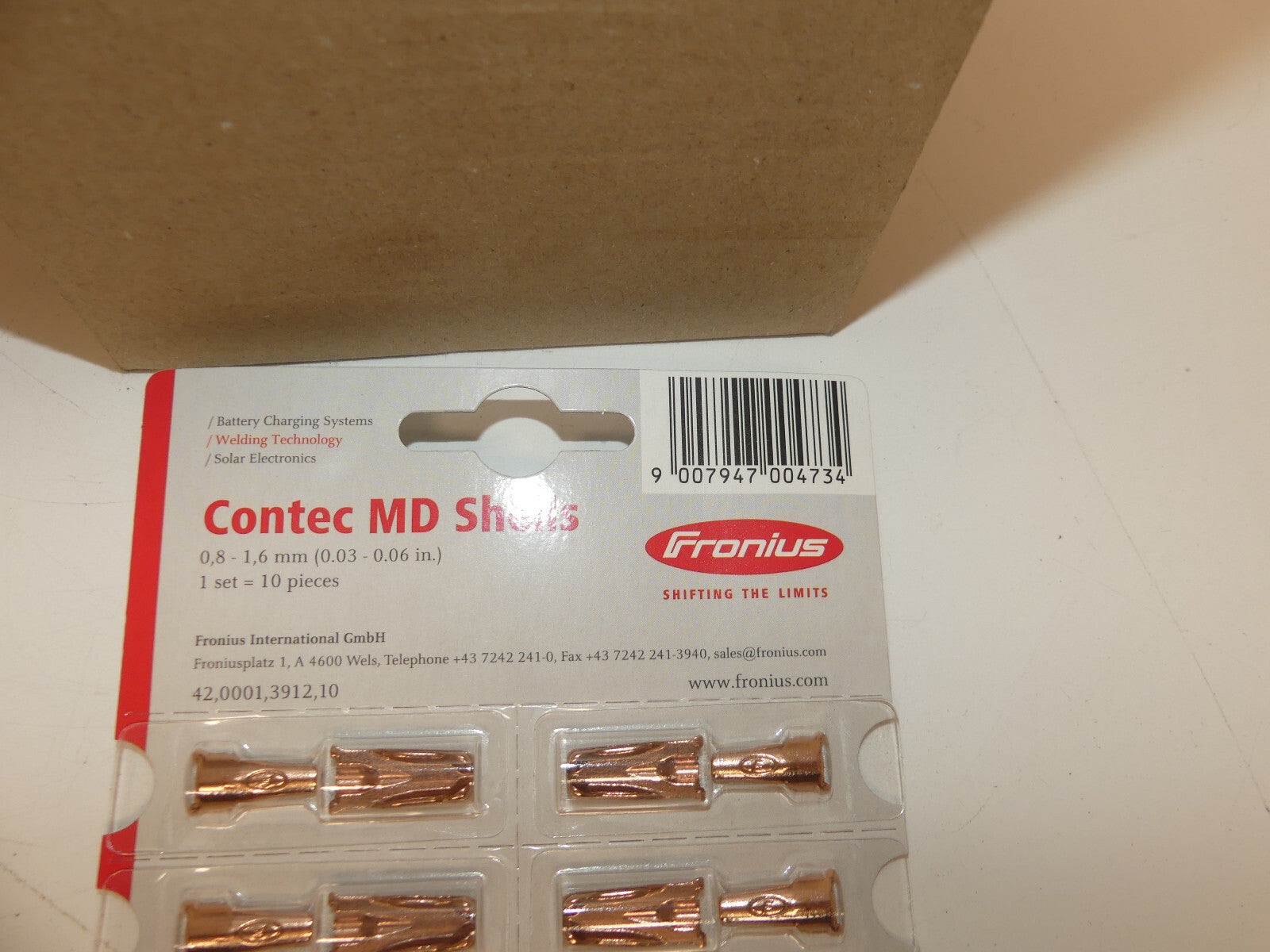 Fronius - Contec MD Shell  1 set 10 piecrs X 10 0,8-106mm 420001391210 s.Bider