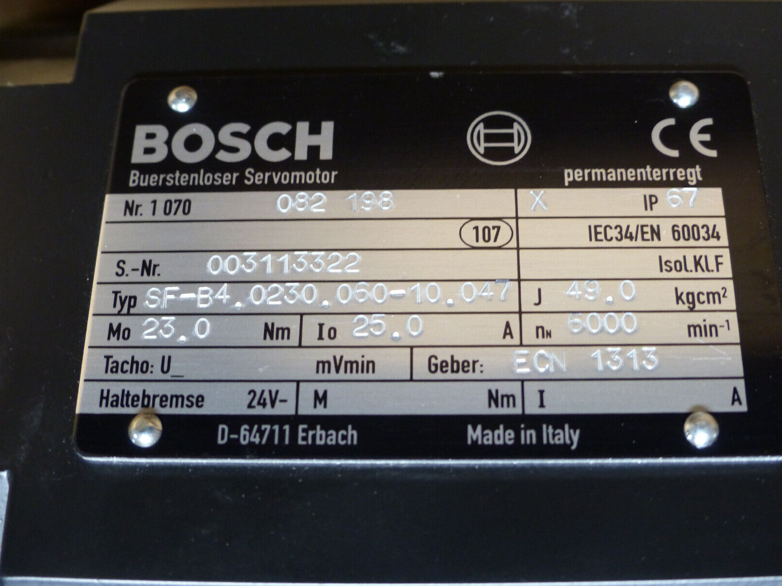 bosch sf-b4.0230.060-10.047 used