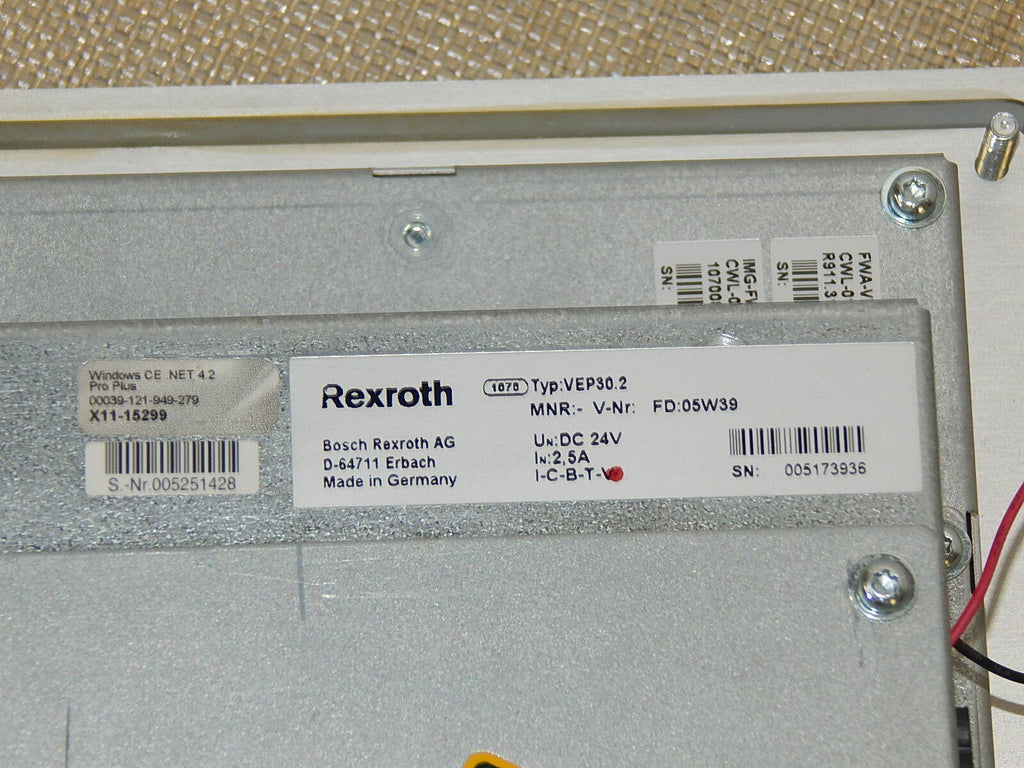  Rexroth IndraControl VEP 30  VEP30.2CCN U-128-NN-FW / Embedded Terminals used