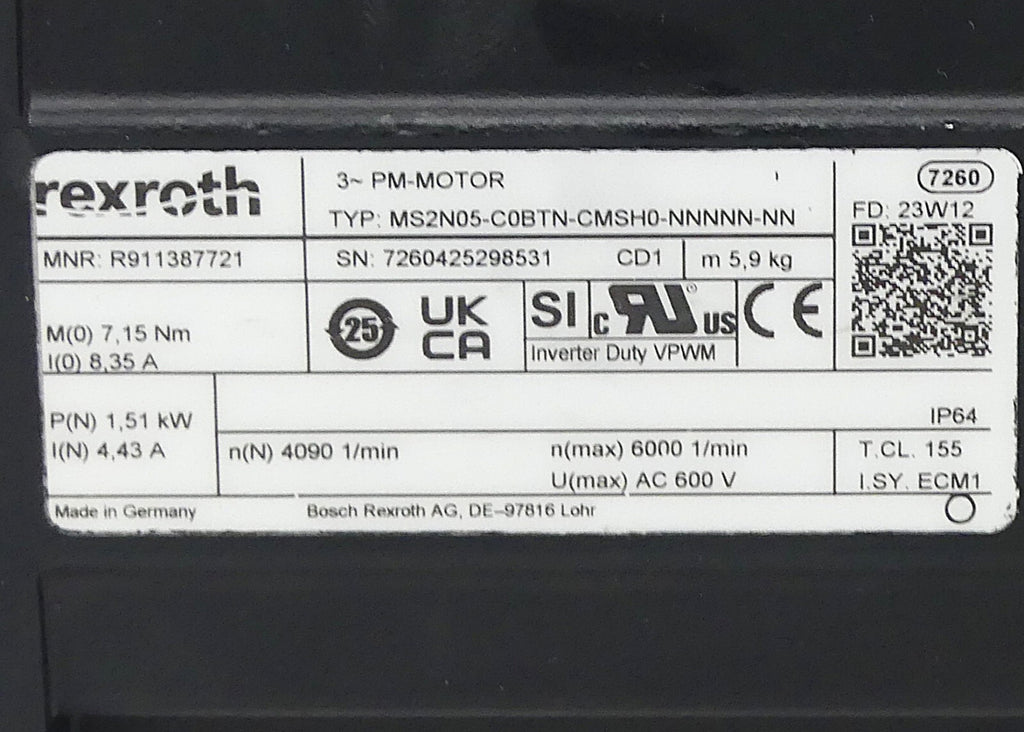 Rexroth MS2N05-C0BTN-CMSH0-NNNNN-NN  ( NEUWERTIG )