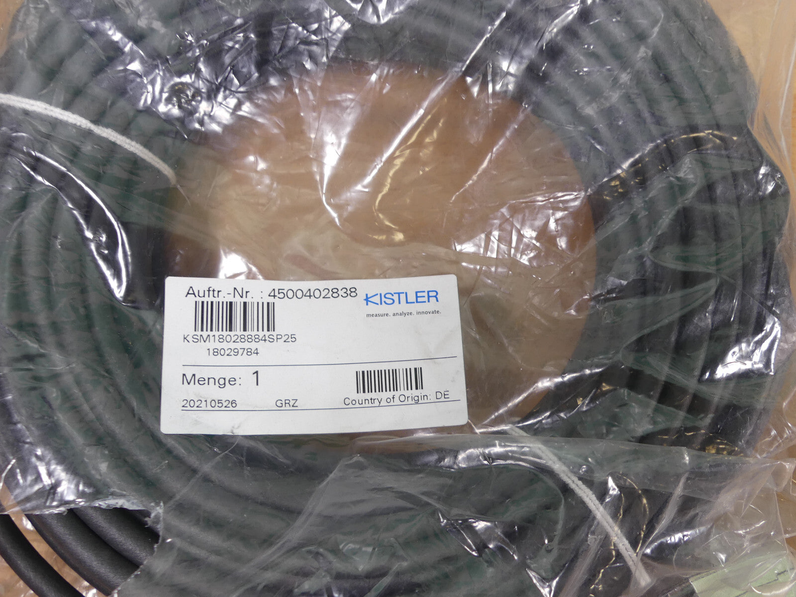 Kistler KSM18028884SP25  kabel 25m