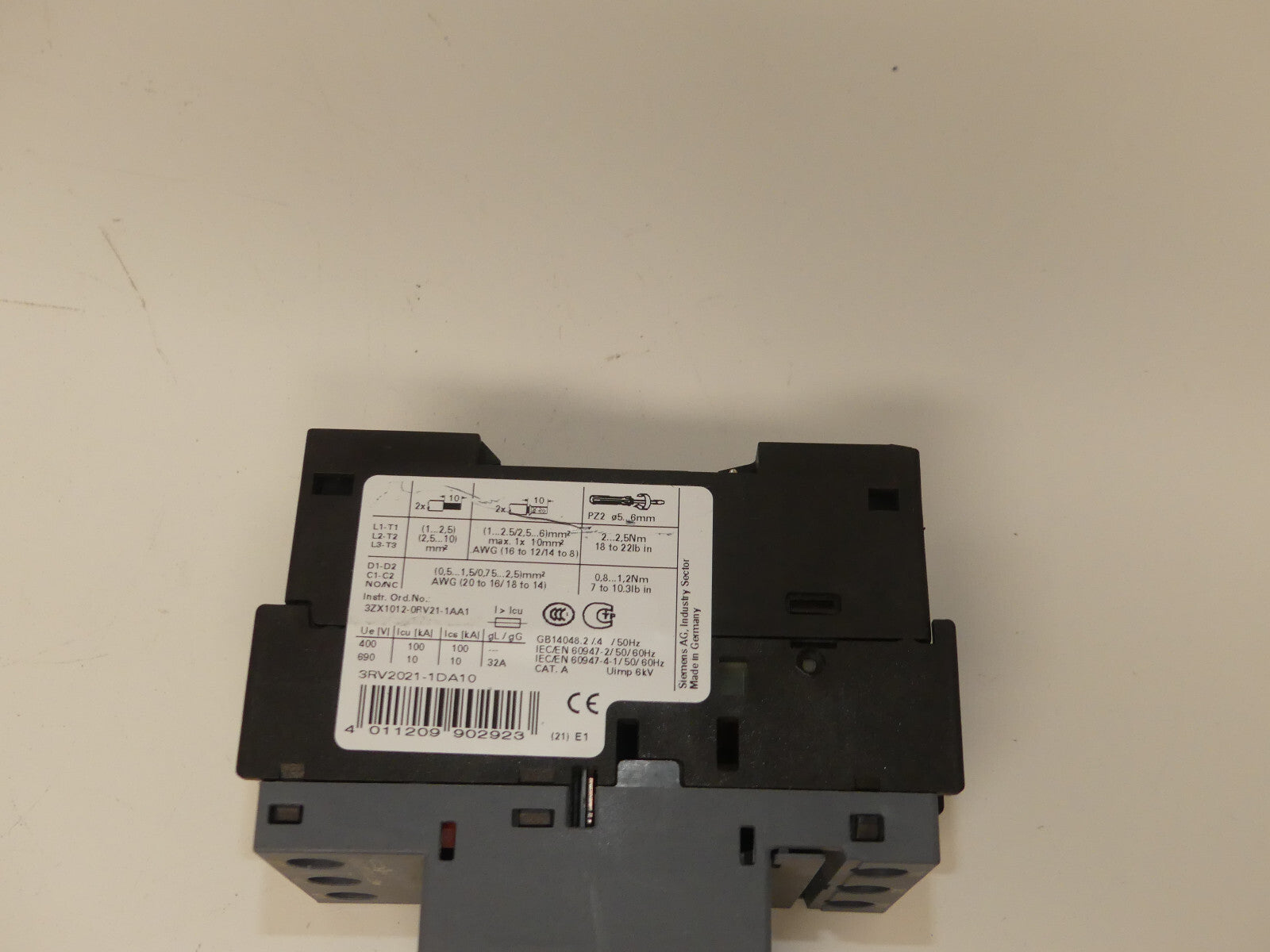 Siemens Leistungsschalter 3RV2021-1DA10