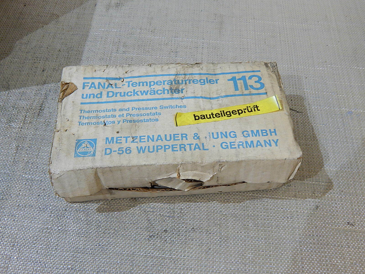 Metzenauer Fanal FFS113  Temperaturregler Drucwächter  6...30bar 